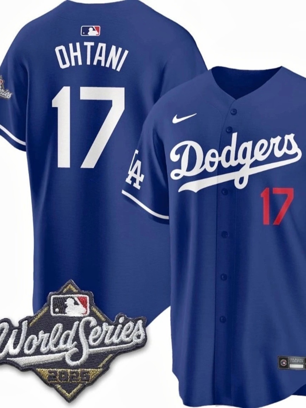 Shohei Ohtani 17 Los Angeles Dodgers World Series Jersey